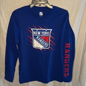 New York Rangers Kids Blue Long Sleeve Shirt